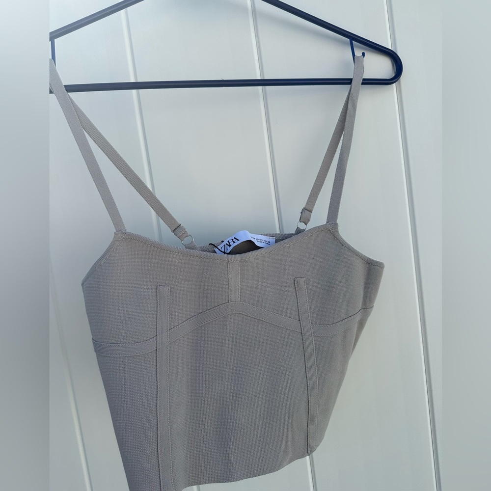 ZARA grey top. Size XS.